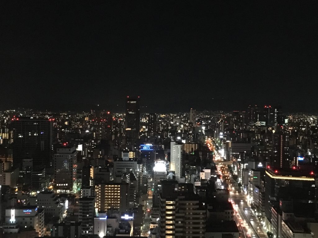 大阪駅前第3ビル 展望室 東側 夜景