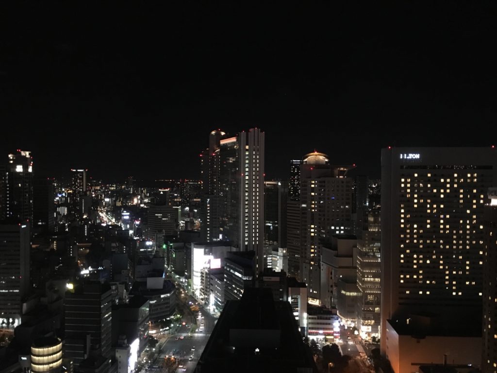 大阪駅前第3ビル 展望室 西側 夜景